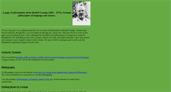 Desktop Screenshot of carnap.org